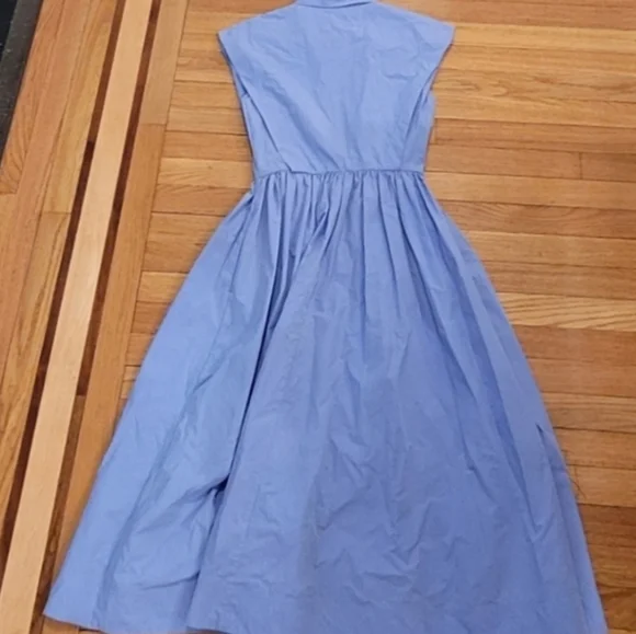 CO EXAGGERATED SHOULDER SLEEVELESS SHIRT DRESS - Picture 7 of 9